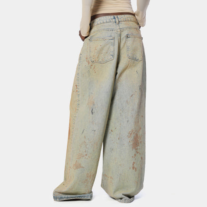 Dames Jeans large avec un design unique Chic und Stil