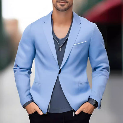 Blazer élégant et stylé pour hommes avec revers contrasté Chic und Stil