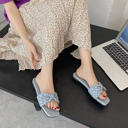 Sandales à lanières en simili cuir avec look tressé Chic und Stil