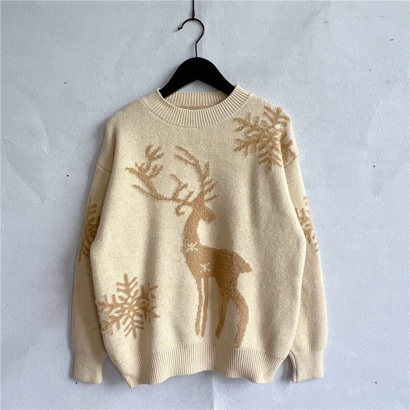 Pull de Noël pour femmes avec un design de renne festif et une qualité de tricot haut de gamme Chic und Stil