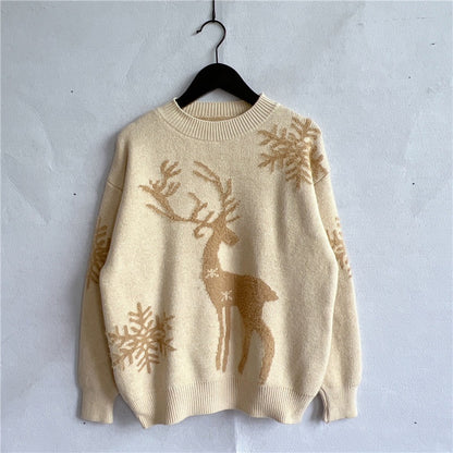 Pull de Noël pour femmes avec un design de renne festif et une qualité de tricot haut de gamme Chic und Stil