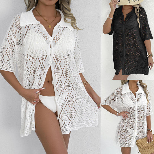 Chemisier de plage en crochet pour femmes Chic und Stil