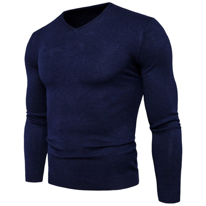 Pull homme en V de haute qualité en coton Chic und Stil