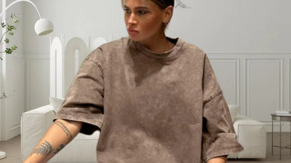 Chemise oversize en peluche pour femmes Chic und Stil