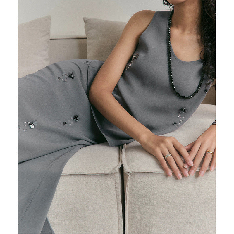 Jupe maxi brodée élégante pour femmes Chic und Stil