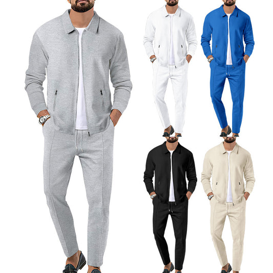 Costume de loisirs décontracté pour hommes avec design structuré Chic und Stil
