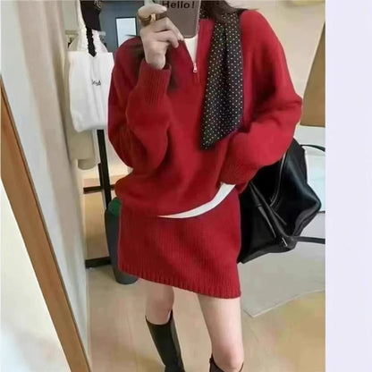 Pull en tricot pour femmes avec une coupe moderne et une fermeture éclair décorative Chic und Stil