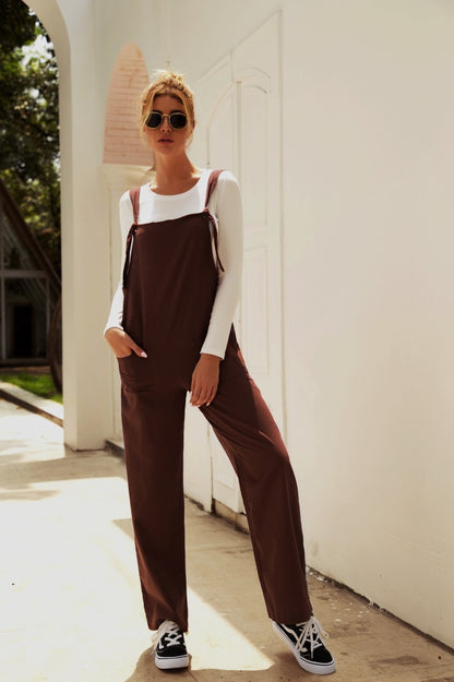 Dames Combinaison décontractée à jambes larges et poches pratiques Chic und Stil