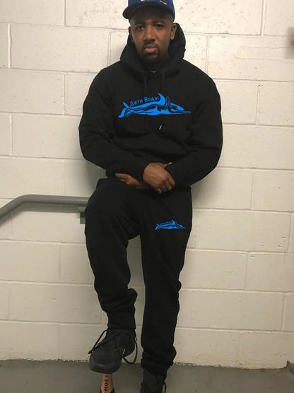 Women's hoodie and jogger pants set with creative animal print Chic and Style