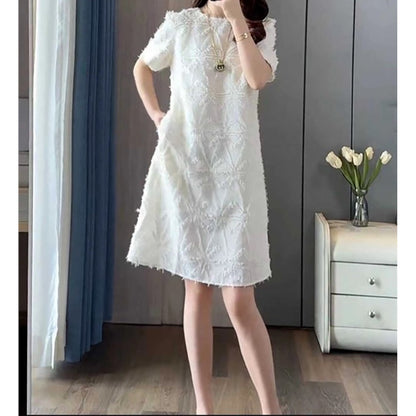 Robe A-Ligne en Dentelle Florale pour Femme Chic und Stil