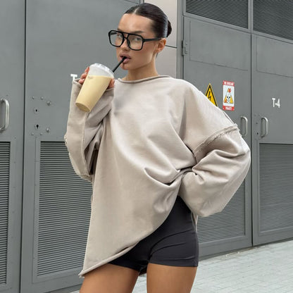 Pull oversized décontracté pour femmes avec des accents tendance Chic und Stil