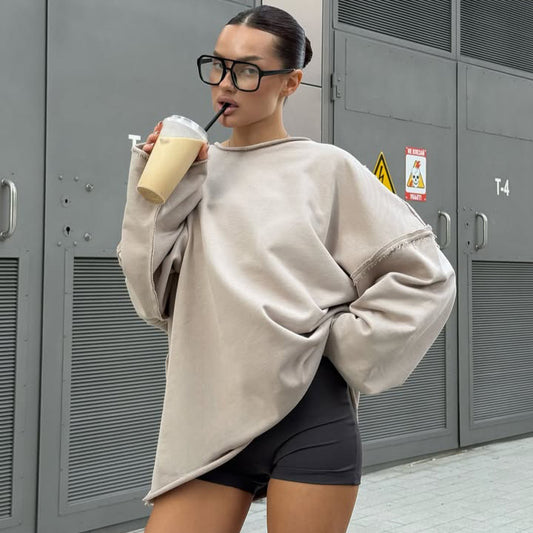 Pull oversized décontracté pour femmes avec des accents tendance Chic und Stil