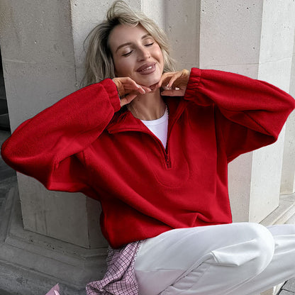 Dames Fleece Pull Chic und Stil