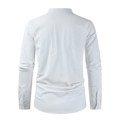 Chemise à manches longues décontractée pour hommes avec fermeture à lacets Chic und Stil
