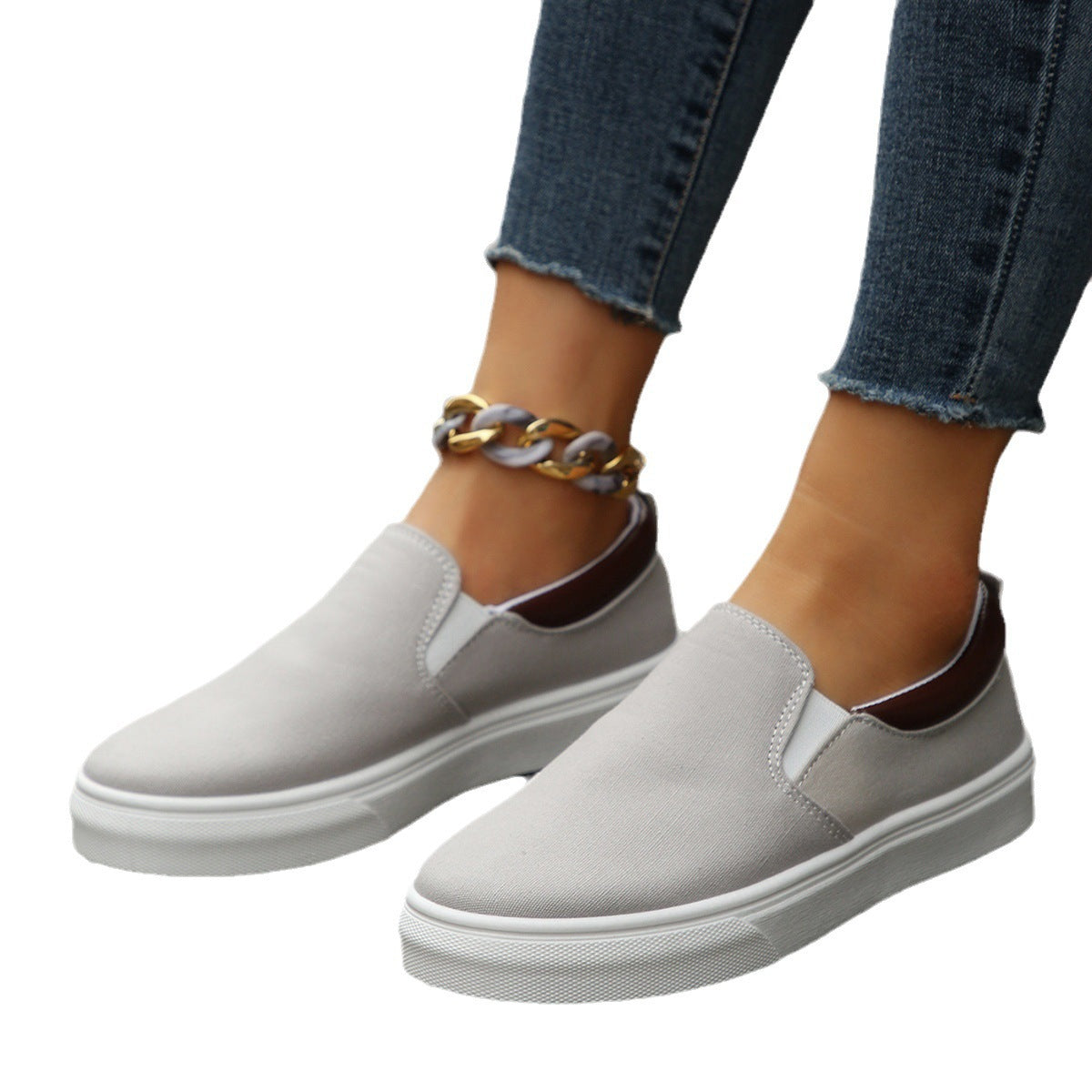 Chaussures de loisirs pour femmes à enfiler avec un accès élastique et une semelle antidérapante Chic und Stil
