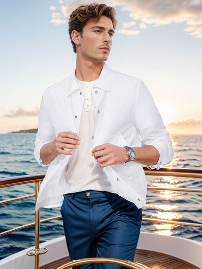 Casual summer jacket for men with wind protection Chic and Style