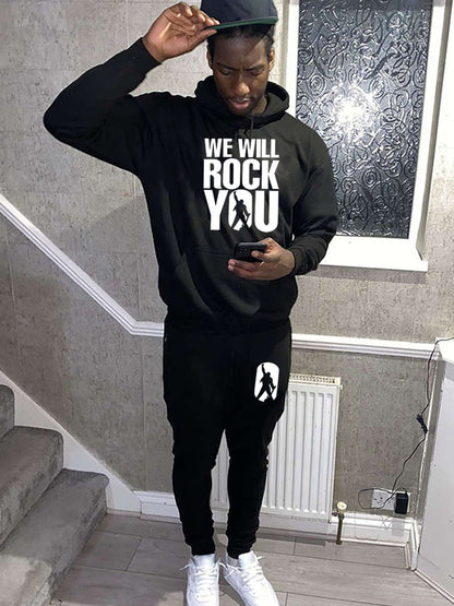 Men's Hoodie and Jogging Pants Set with Powerful Statement Chic and Style