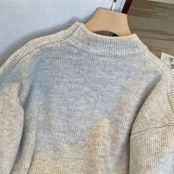 Pull en maille surdimensionné pour femmes avec structure en rib Chic & Stil