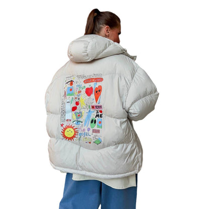 Dame jacket mat design d'impression créatif Chic und Stil