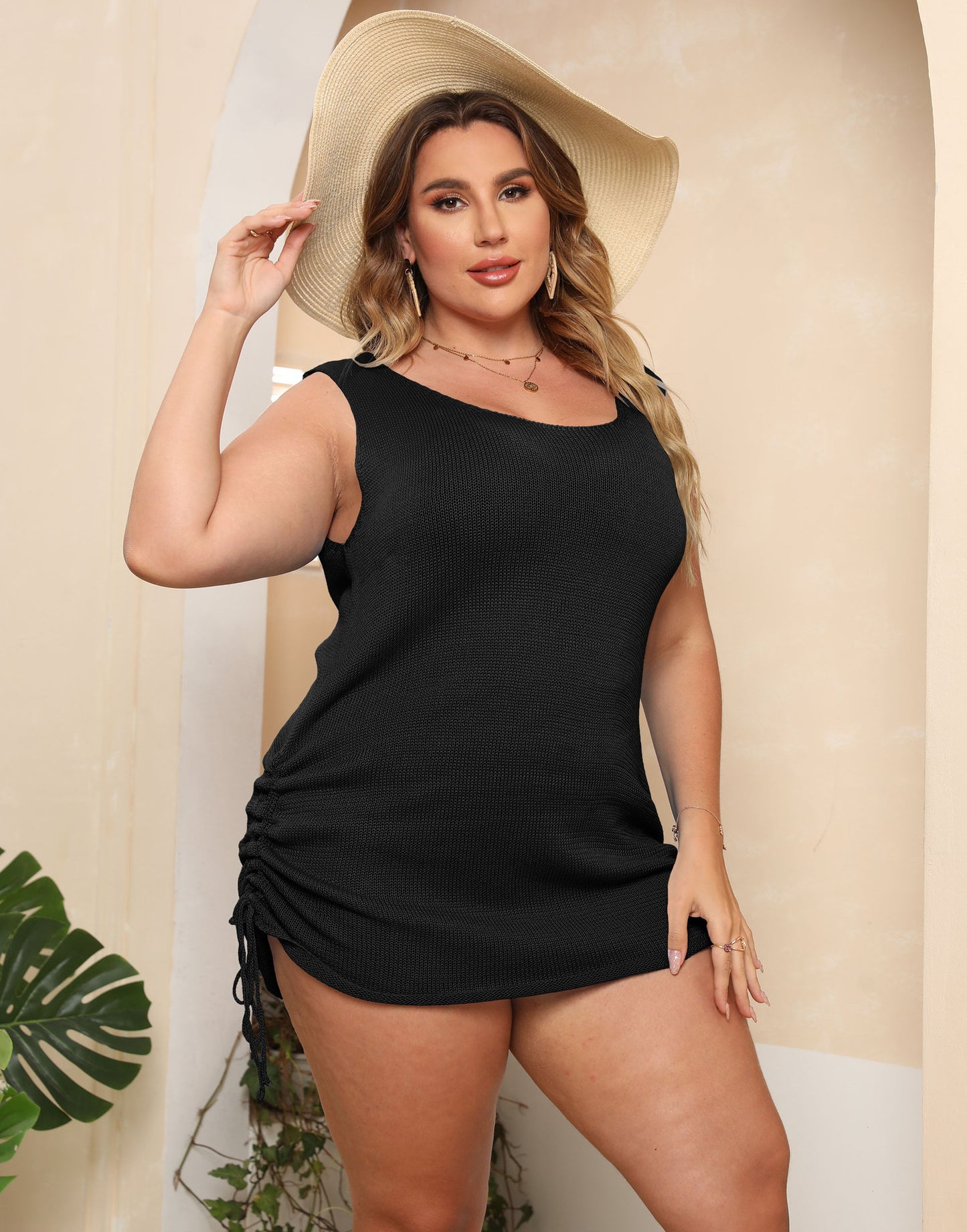 Robes de plage à cordon ajustable pour femmes Chic und Stil