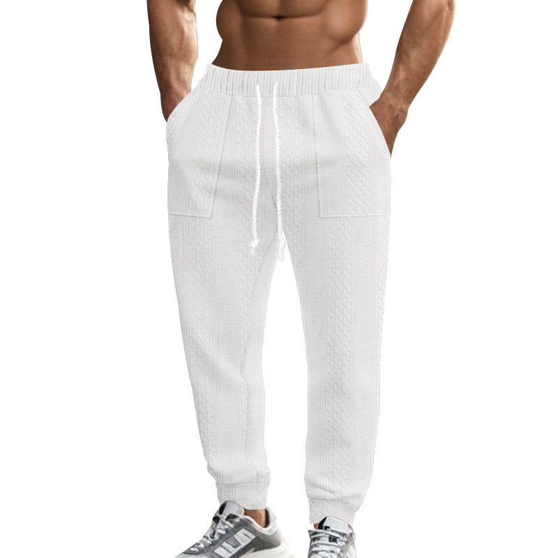 Men's leisure pants with a structured design and practical side pockets Chic and Style