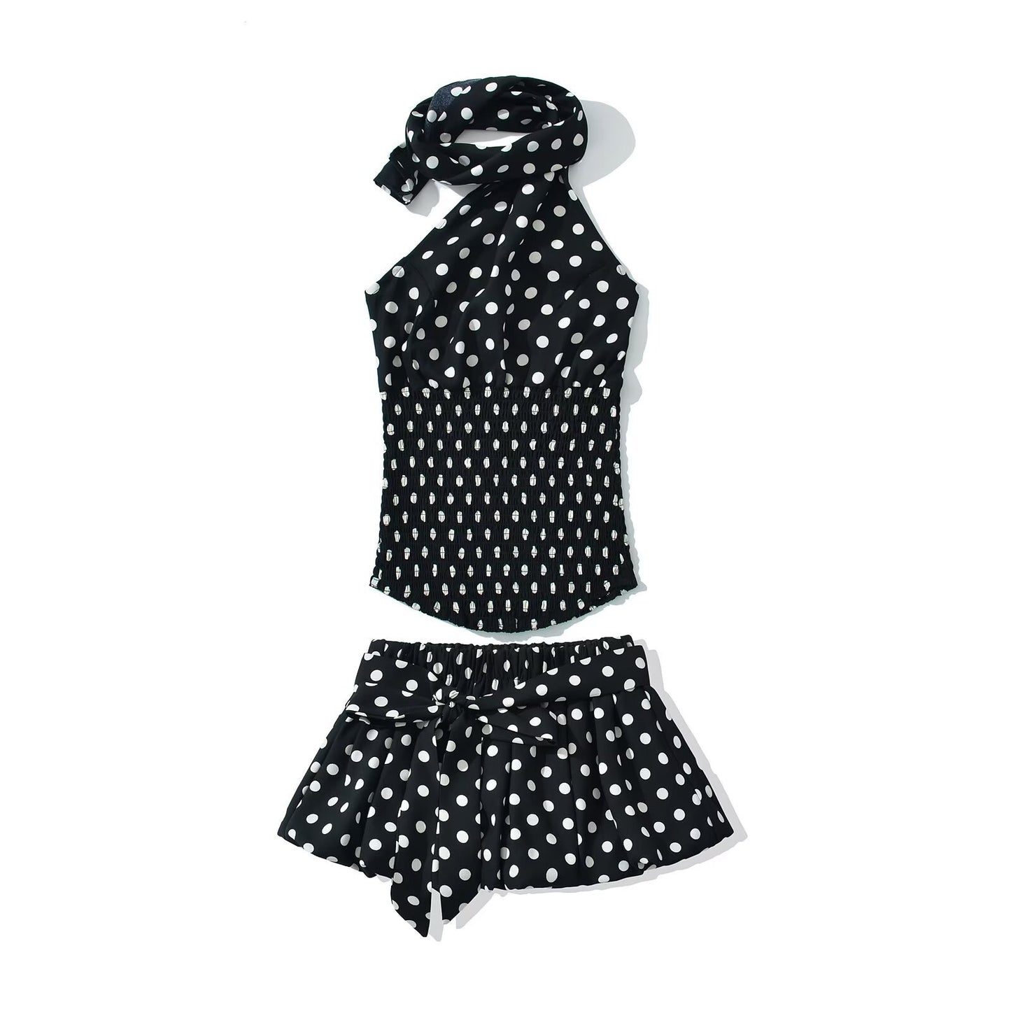 Robe pour femmes avec taille élastique et élégants liens de nouage Chic und Stil