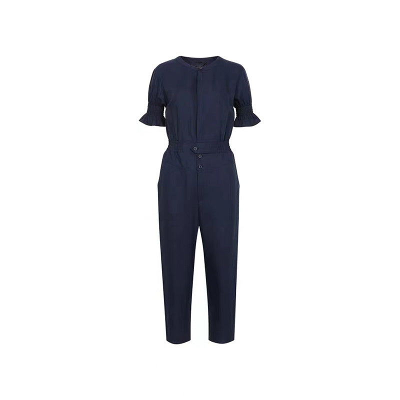 Combinaison utilitaire pour femme avec manches froncées Chic und Stil