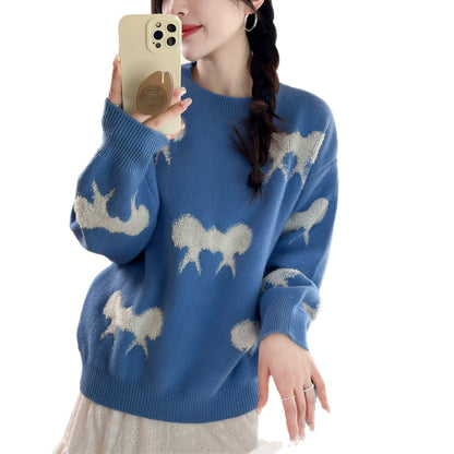 Pull en tricot douillet pour femmes avec motif ludique Chic und Stil