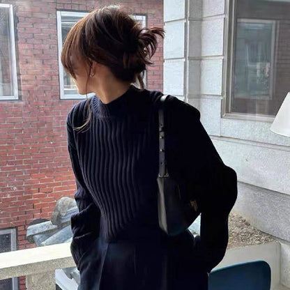 Pull en tricot épais pour femmes avec structure côtelée Chic und Stil