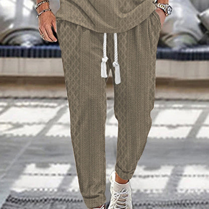 Men's sporty jogger pants with modern accents Chic and Style