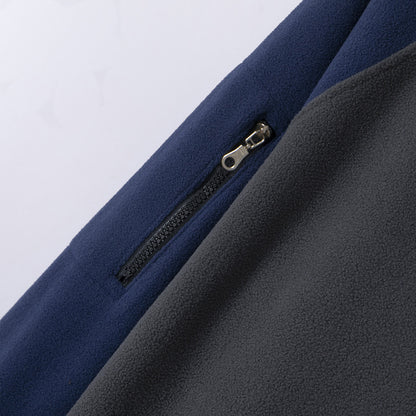 Functional fleece jacket for men with high collar and zipper Chic und Stil