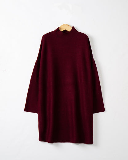Dames Grand pull à col roulé en tricot doux Chic und Stil
