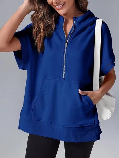 Pull à capuche décontracté pour femmes avec fermeture éclair Chic und Stil