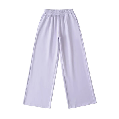 Wide jersey pants for women with elastic waist Chic und Stil