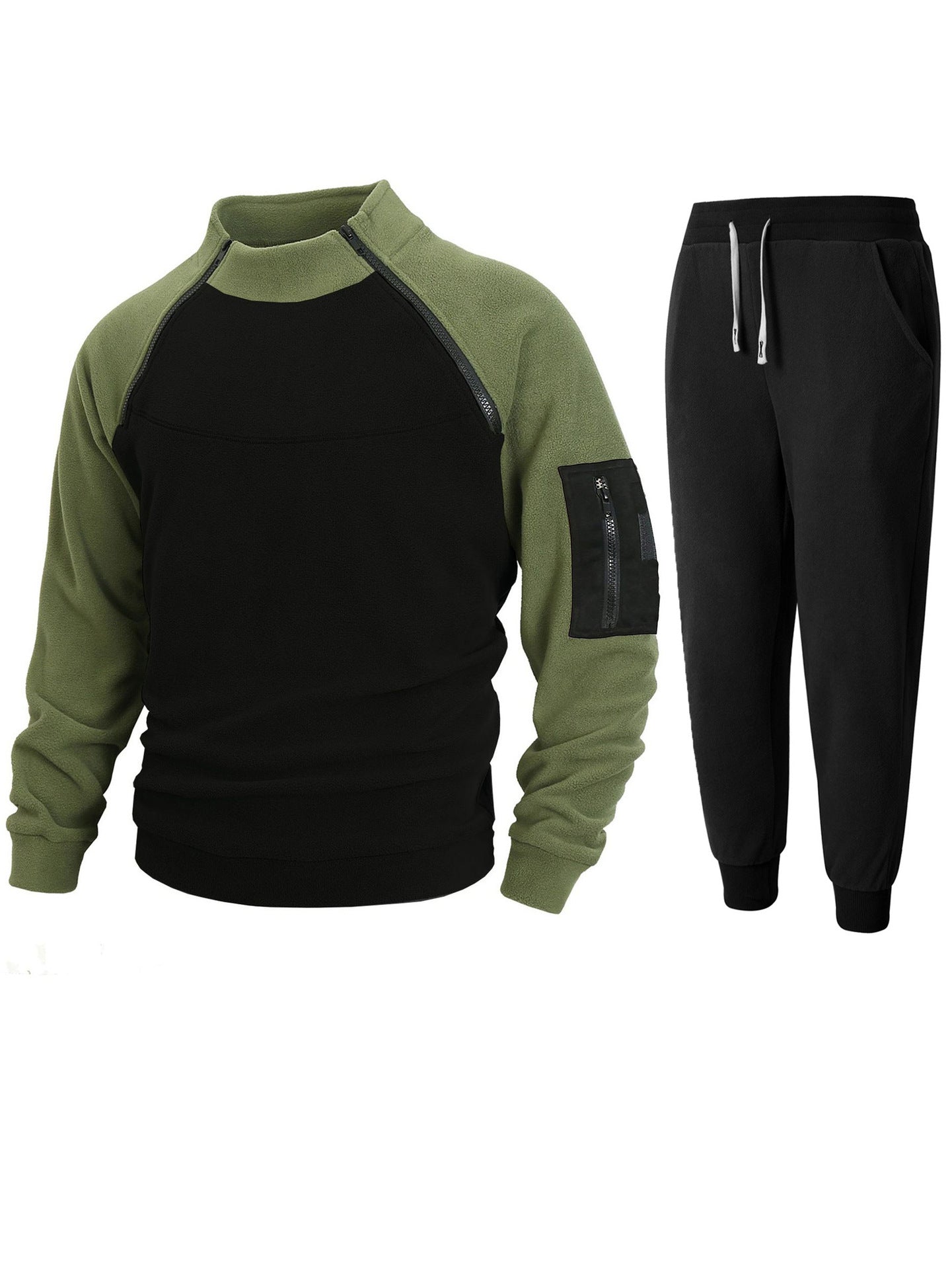 Functional sweater for men with high collar and edges Chic und Stil