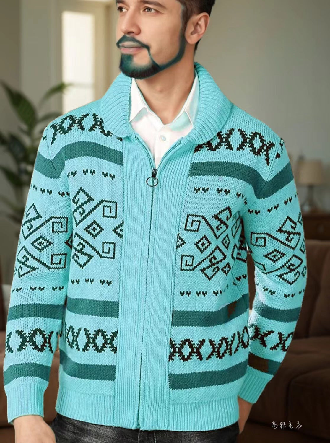 Dames cardigan avec motif moderne Chic und Stil