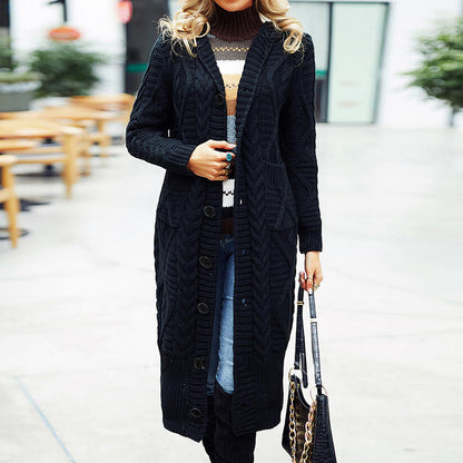 Cardigan en tricot pour femmes avec design en tresse structuré et poches profondes Chic und Still