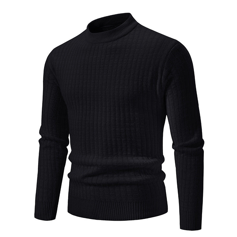 Lightweight knitted pullover for men with textured design Chic and Style