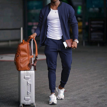 Veste de survêtement stylée pour hommes et pantalon de jogging Chic und Stil