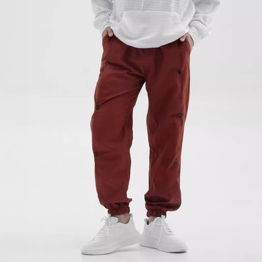 Men Stylish cargo pants with practical buttons and elastic waist Chic and Style