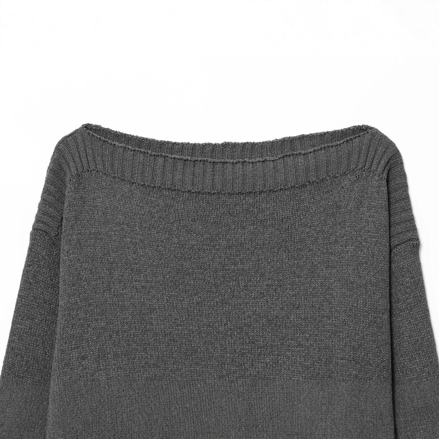 Pull en tricot décontracté pour femmes avec col large et poignets contrastés Chic und Stil