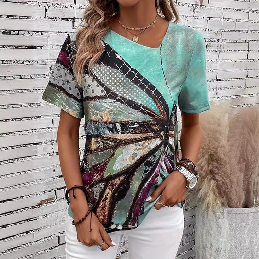 T-shirt pour femmes avec un design graphique unique et une coupe confortable Chic und Stil