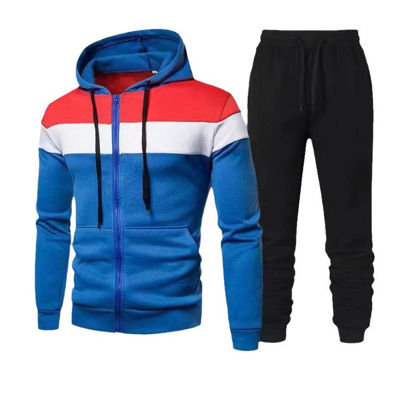 Costume de sport pour hommes avec haut à capuche fonctionnel et pantalons de jogging confortables Chic und Stil