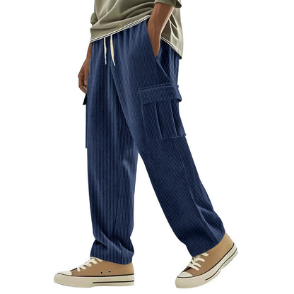 Casual corduroy pants for men with side pockets Chic and Style