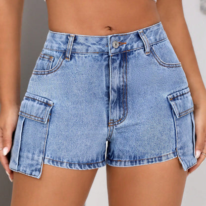 Shorts cargo pour dames au look vintage stylé avec poches latérales pratiques Chic und Stil
