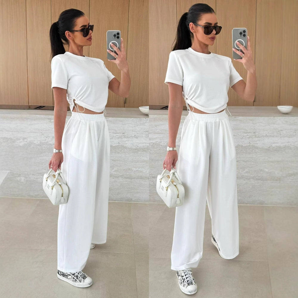 Chic and Style high-waisted lounge pants set for women