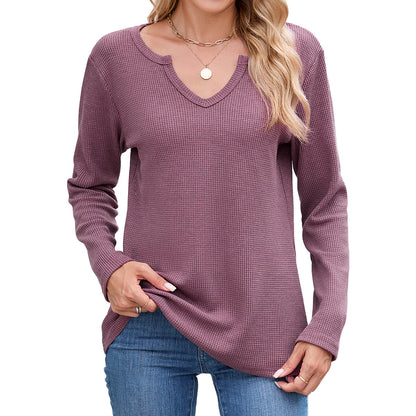 Chemise à manches longues en structure gaufrée Chic und Stil pour femmes