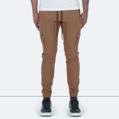 Pantalon cargo pour hommes avec poches zippées latérales Chic und Stil