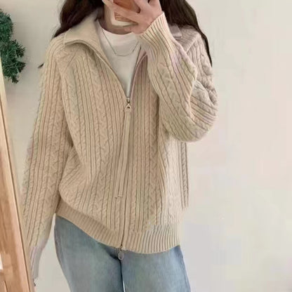 Dames gilet avec col haut et fermeture éclair Chic und Stil