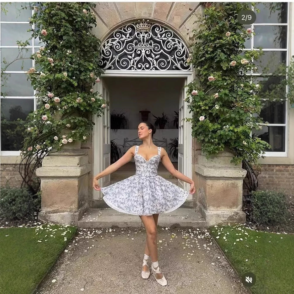 Robe d'été florale pour dames Chic und Stil